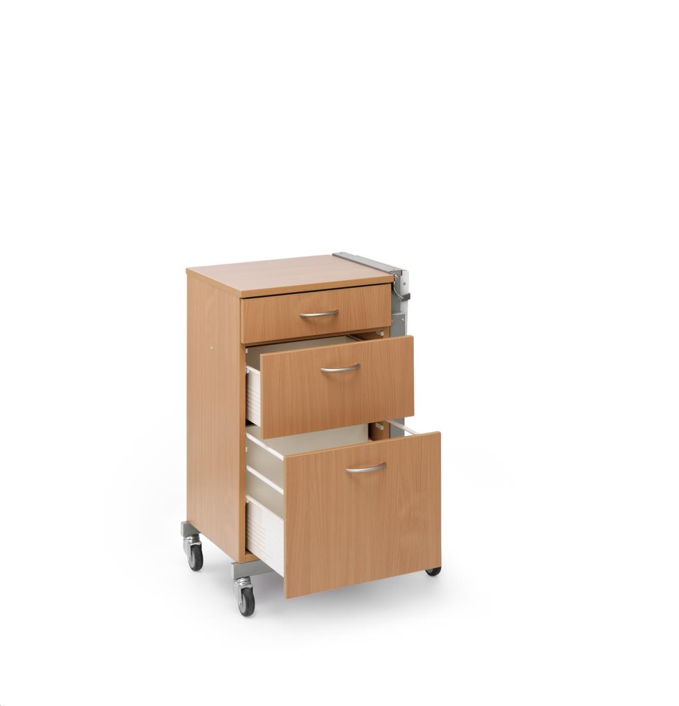 Nachtkastje, 3 Lades, 19 Serie, Schell Industrie