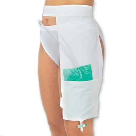 Urine beenzakhouder, bevestiging linker heup, wasbaar, katoen