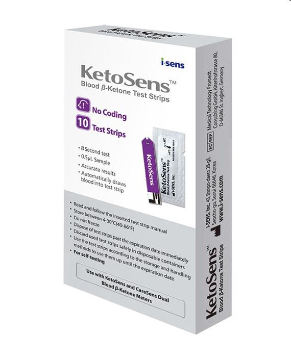 Diabetes, KetoSens Ketonen Testsrips, Voor CareSense Dual 