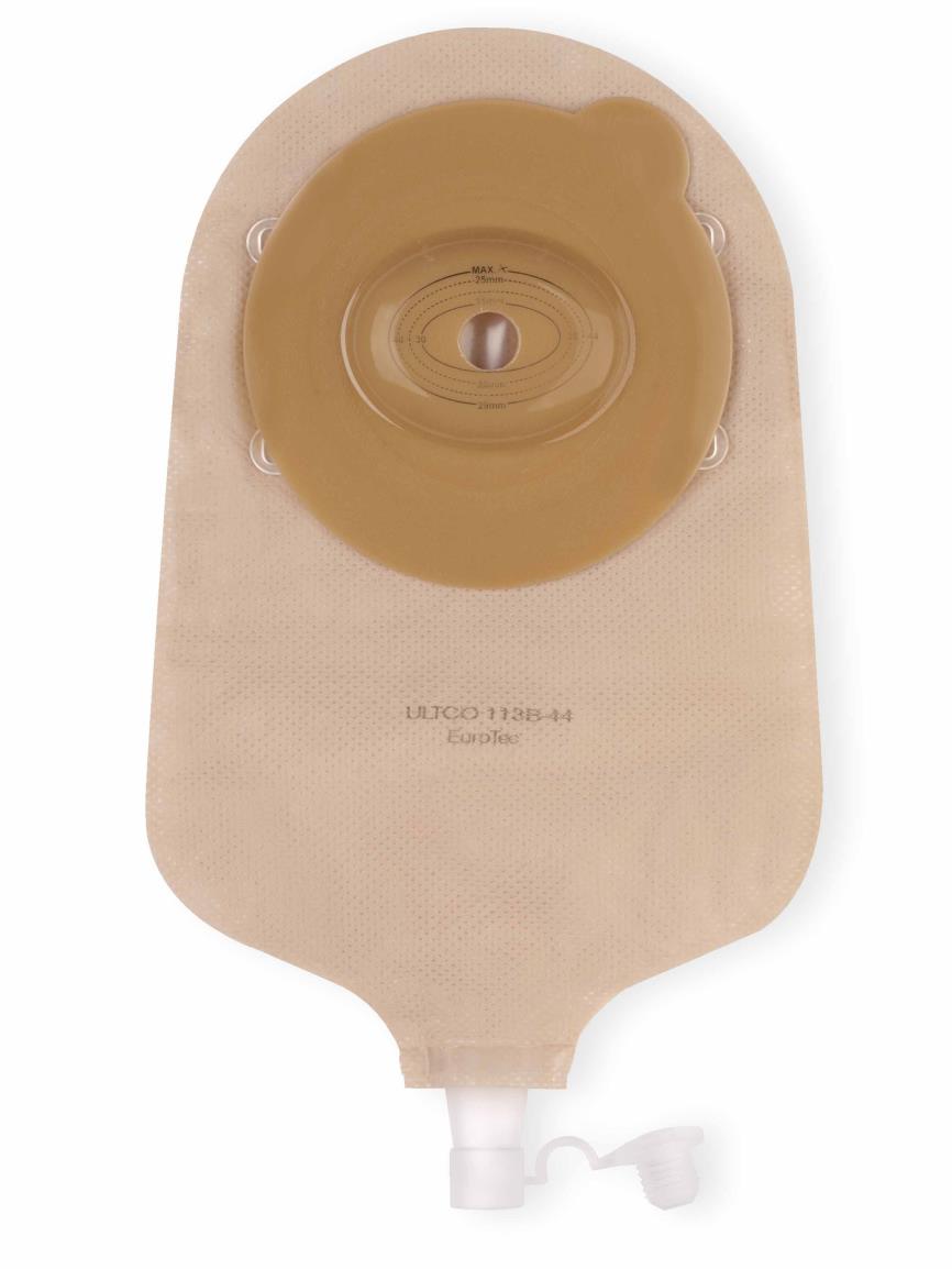 Urostoma 1 delig, Urostomie zakje, Eurotec, convex, met kijkvenster, plus aftapkraantje