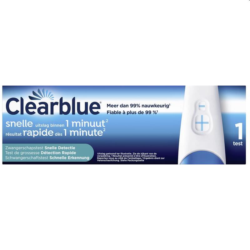 Zwangerschapstest, Clearblue Snelle detectie