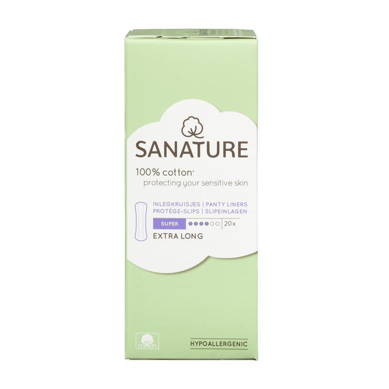Sanature, Maandverband, inlegkruisje, 100% katoen, super