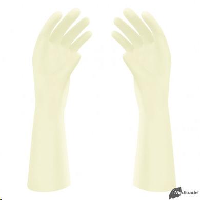 Handschoen, Latex, Extra Lang, Licht Gepoederd, Huismerk