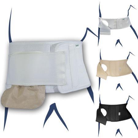 Stoma, Basko, Stomacare, Bandage Standaard, Links, XL. Zwart