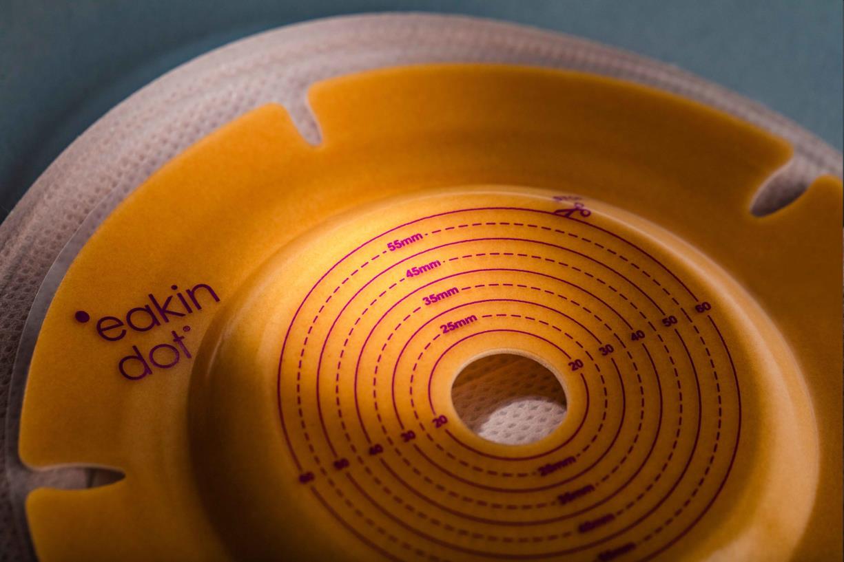 Stoma, Ileostomie, Vlak, Dot, 1-delig, Standaard, Eakin