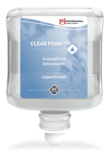 Handreiniging, zeep, Clear Foam Pure, Cartouche, SC Johnson
