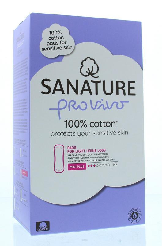 Sanature, Incontinentie verband, mini plus, katoen