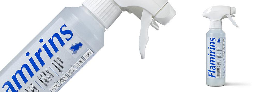 Wondreiniging, Spoelvloeistof, Flamirins