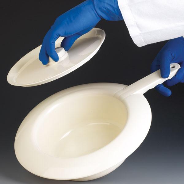 Bedpan, Kunststof, Met Deksel