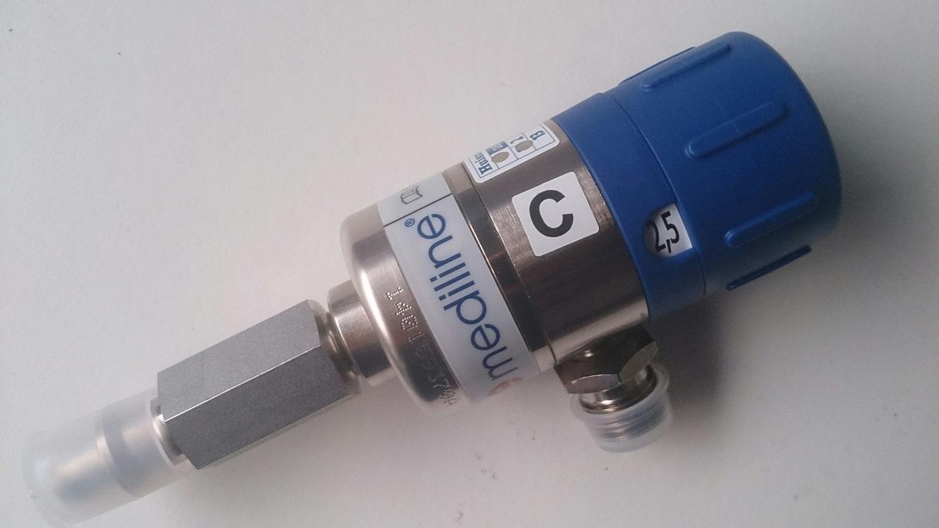 Zuurstofklok, Flowmeter, Dubbele klok met muuraansluiting