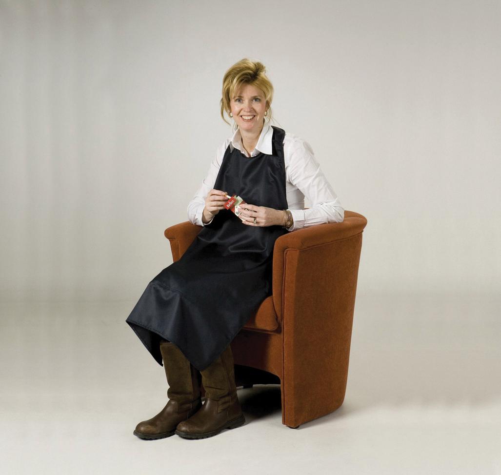 Rokersschort, Brandschort, Verstelbare Halssluiting