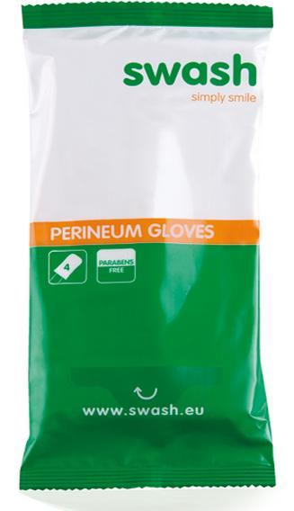 Disposable Perineum Gloves, Swash, Incontinentie, Parfumvrij, Arion, (4-pack)