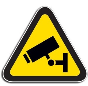 BHV Sticker, Pictogram, Camaratoezicht