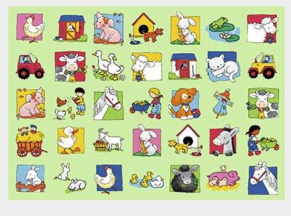 Speelgoed, beloningsstickers Op de Boerderij serie 51, 35 verschillende motieven