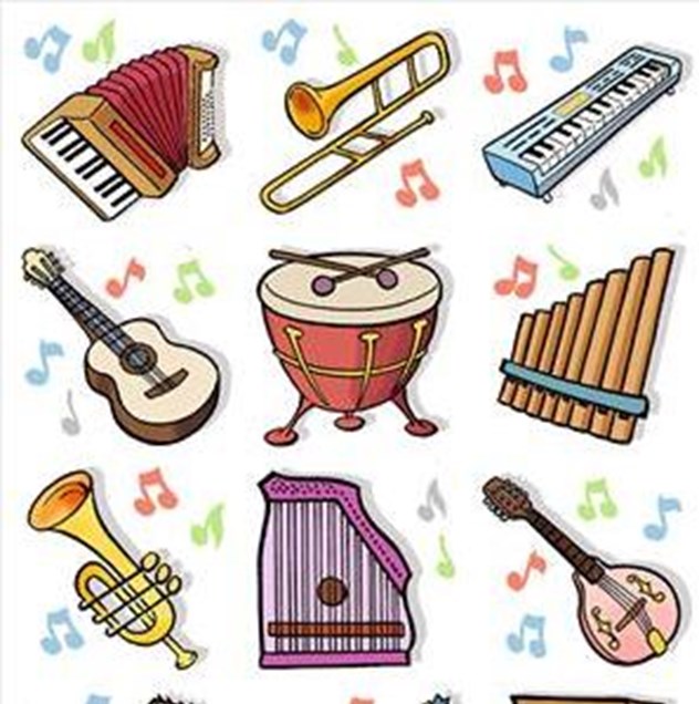 Speelgoed, beloningsstickers Muziekinstrumenten serie 339, 35 verschillende motieven
