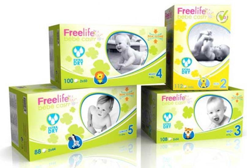 Baby Luier, Bebe Cash, Freelife