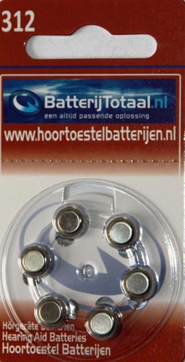 Batterijen, Type 312, Huismerk, Hoortoestel