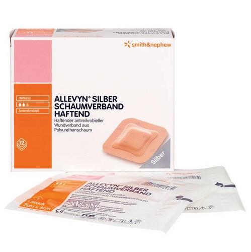 Schuimverband, Allevyn, Zilver, AG Adhesive, Steriel, Smith&Nephew