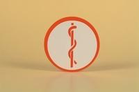 BHV Sticker, Pictogram, Aesculaapteken, Tbv  Artsen