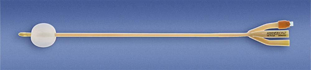 Verblijf catheter, 3 weg spoelcatheter, gesiliconiseerd latex