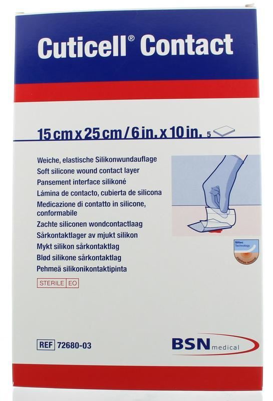 Wondverband, Cuticell Contact, Siliconen wondcontactlaag, BSN