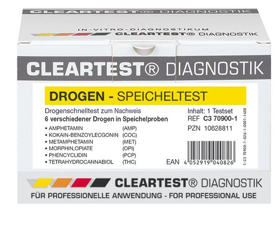 Drugs SpeekselTeststrips, Cleartest, Huismerk