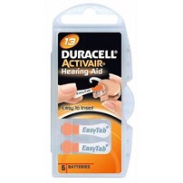 Batterijen, Duracell, Type 13, Hoortoestel Batterijen, Duracell, Type 13, Hoortoestel