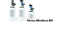 Zuurstofcilinder, Invacare, Homefill 2, voorzien van continous flow ventiel,