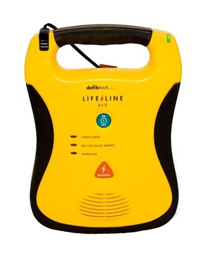 AED toestel, Defibtech, LifeLine, semi automatische defibrilator, in draagtas
