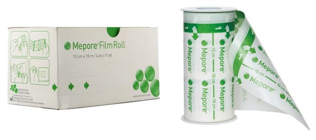Folieverband, Mepore Film Roll, Adhesive, Onsteriel, Molnlycke