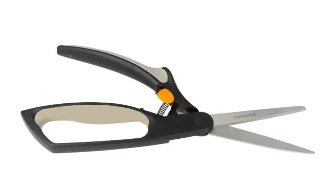 Schaar, comfortschaar met veer, stoffenschaar, Fiskars