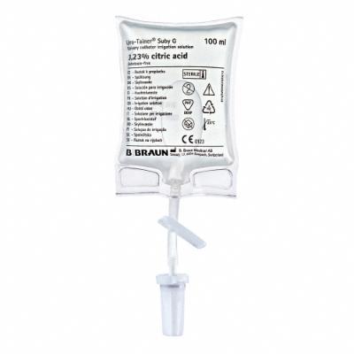 Vloeistof, Blaasspoeling, 3,23% Citroenzuur, Uro-Tainer, Suby G, Zonder Bijspuitpunt, BBraun