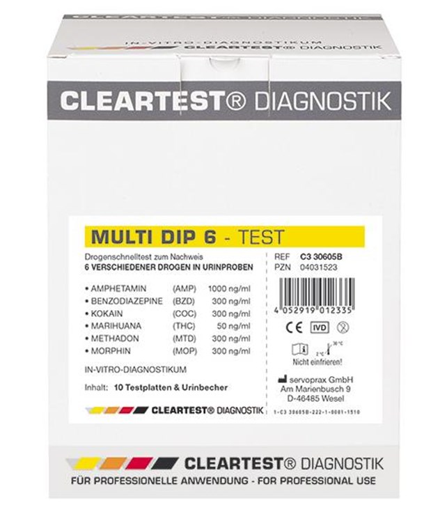 Drugs UrineTeststrips, Cleartest, Huismerk