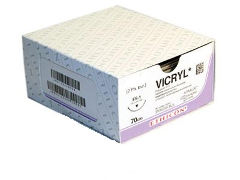 Hechtdraad, Vicryl, Oplosbaar, FS2