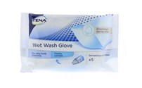 TENA, Disposables Vochtig Washandje, Wet Wash Gloves, Midly Scented